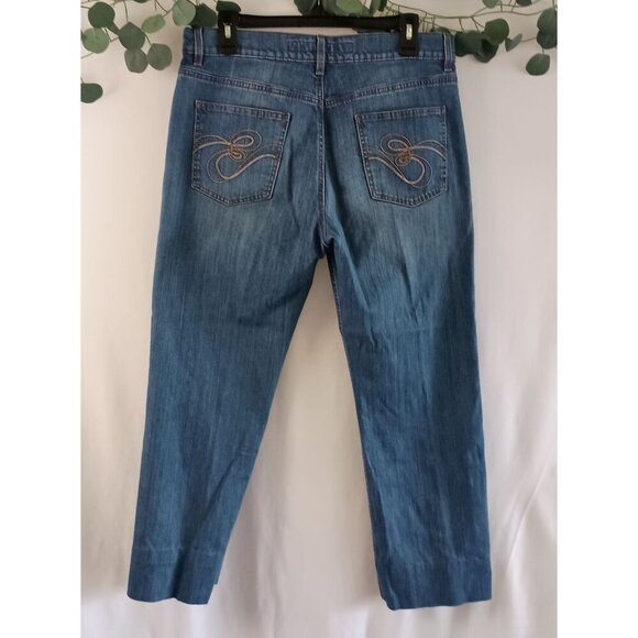 VTG Escada Sport Mid Rise Stretch Jeans Size 42 Medium Wash Designer Denim - Picture 4 of 6